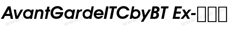 AvantGardeITCbyBT Ex字体转换